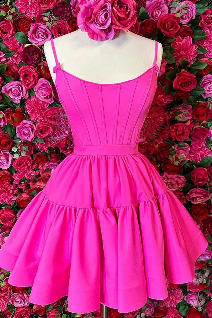 A-line tight corset back to school dress