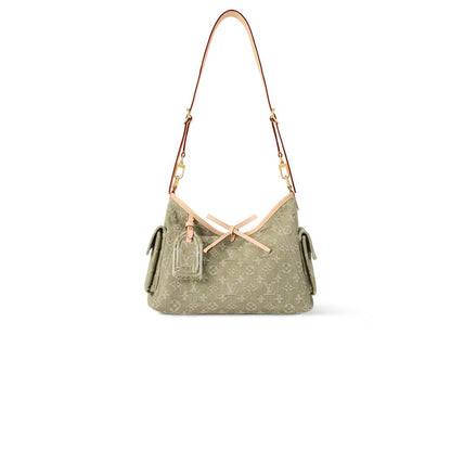 Louis Vuitton Carryall Cargo PM Khaki Denim 33Cm M27623