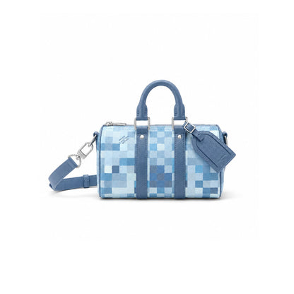 Louis Vuitton Keepall Bandoulière 25 Blue 25Cm M28600