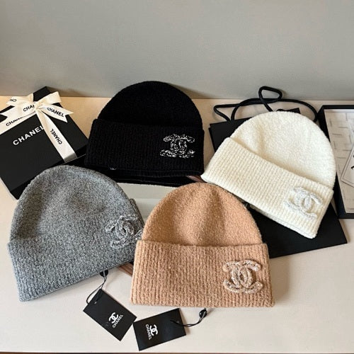 Chanel Knit Beanie In Black