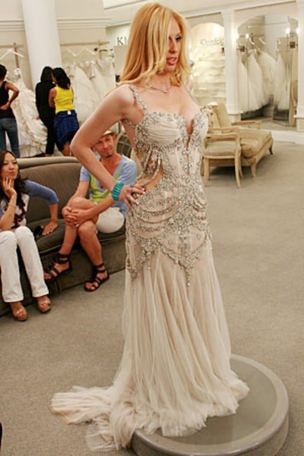 Girlhomeshops--Ivory white wedding dress exquisite beaded long open back tulle prom dress wedding dress gh5468