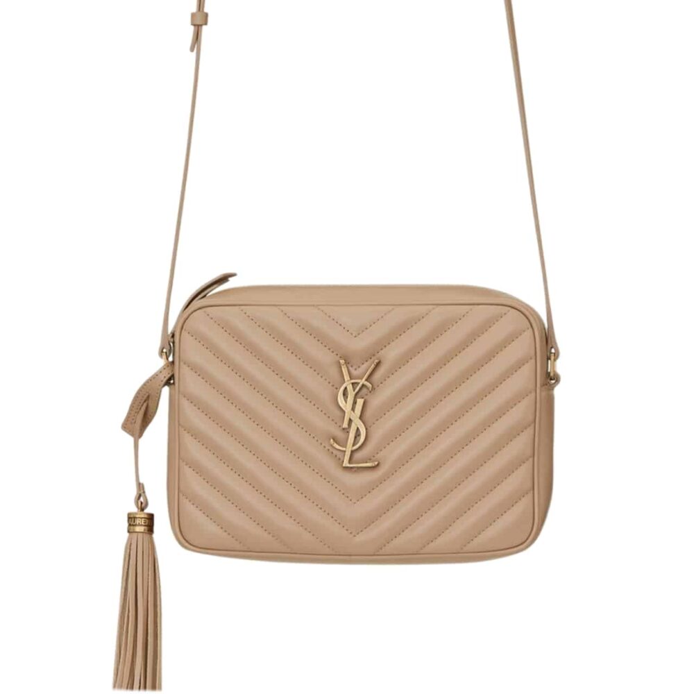 Saint Laurent Lou Camera Bag In Quilted Beige 23Cm 612544DV7072721