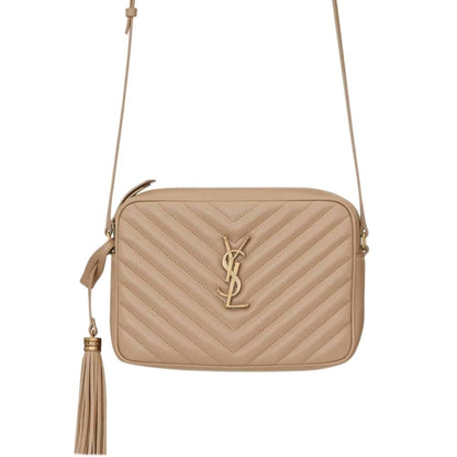 Saint Laurent Lou Camera Bag In Quilted Beige 23Cm 612544DV7072721