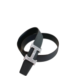 HERMES TOUAREG LEATHER BELT BLACK 38MM