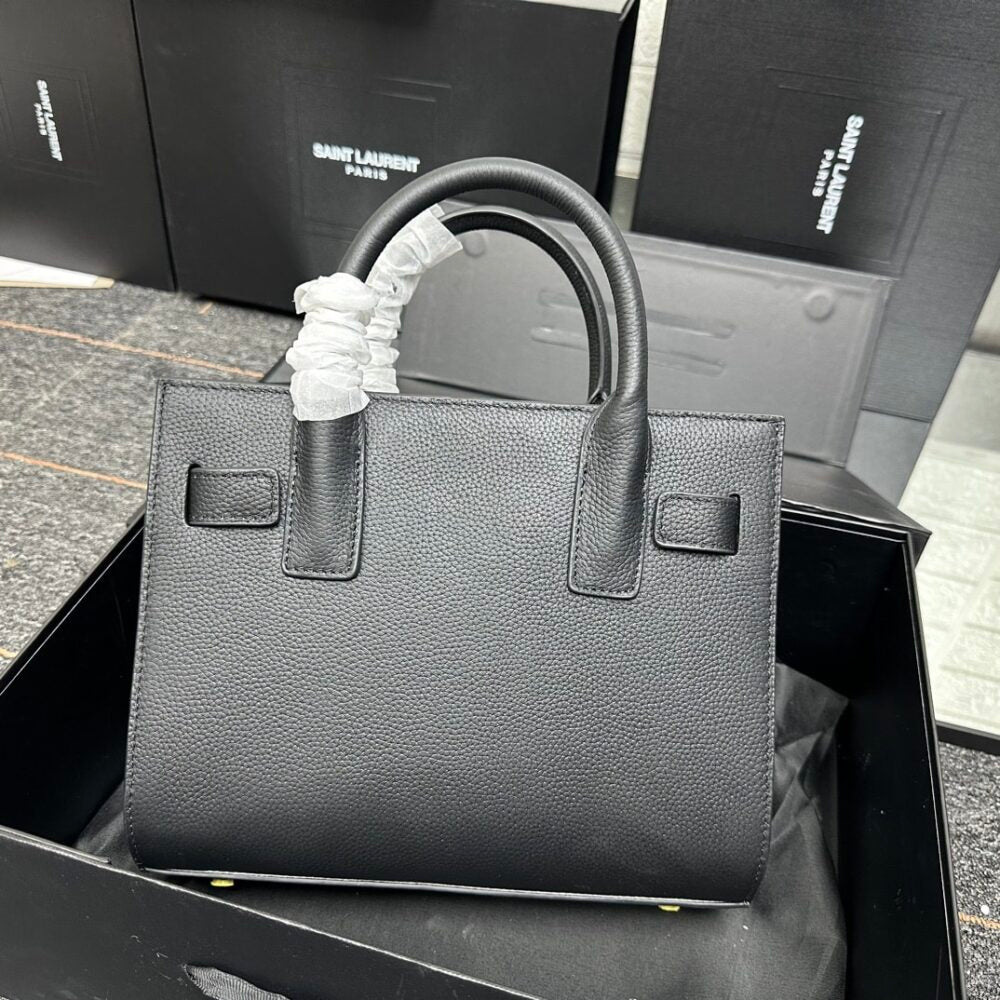 Saint Laurent Sac De Jour Baby In Grained Black 26Cm